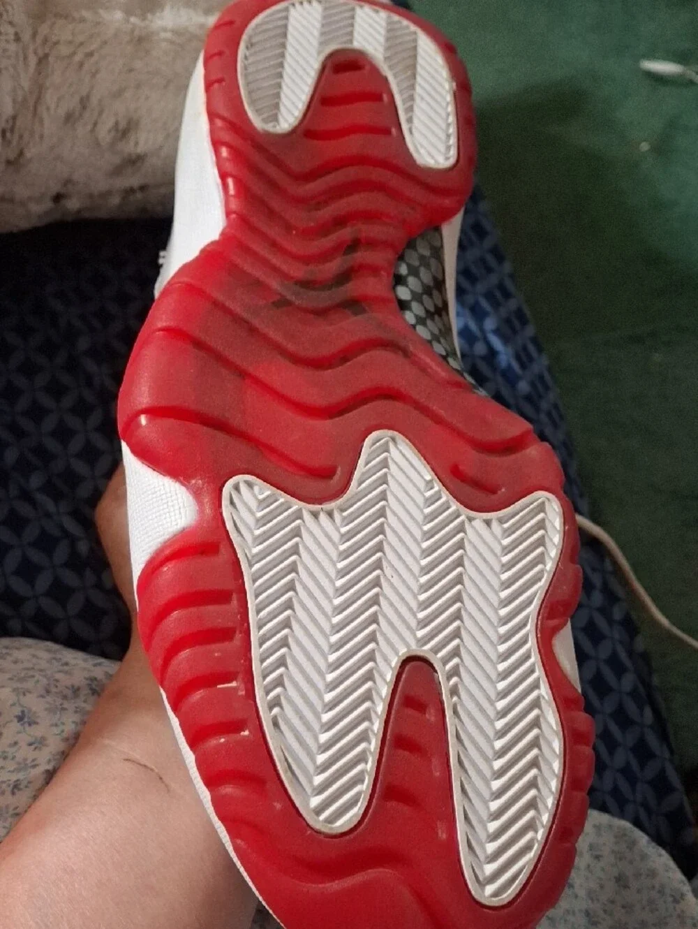 Jordan White and Black Men's High-Top Sneakers